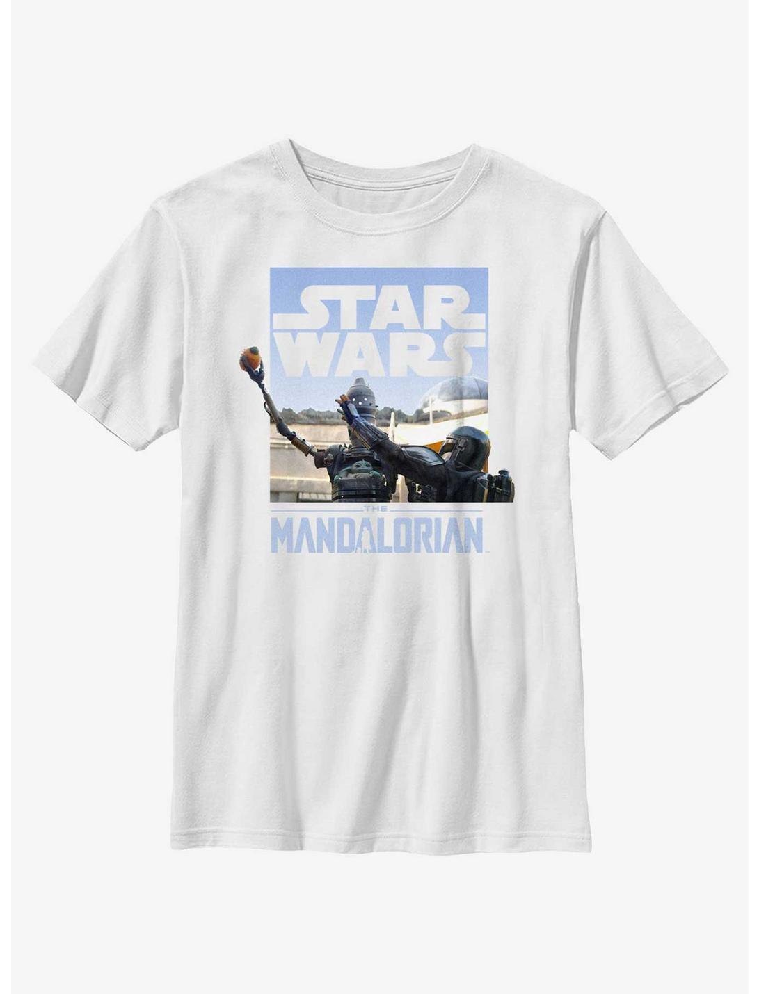 Star Wars The Mandalorian IG-12 Meiloorun Fruit Youth T-Shirt, WHITE, hi-res