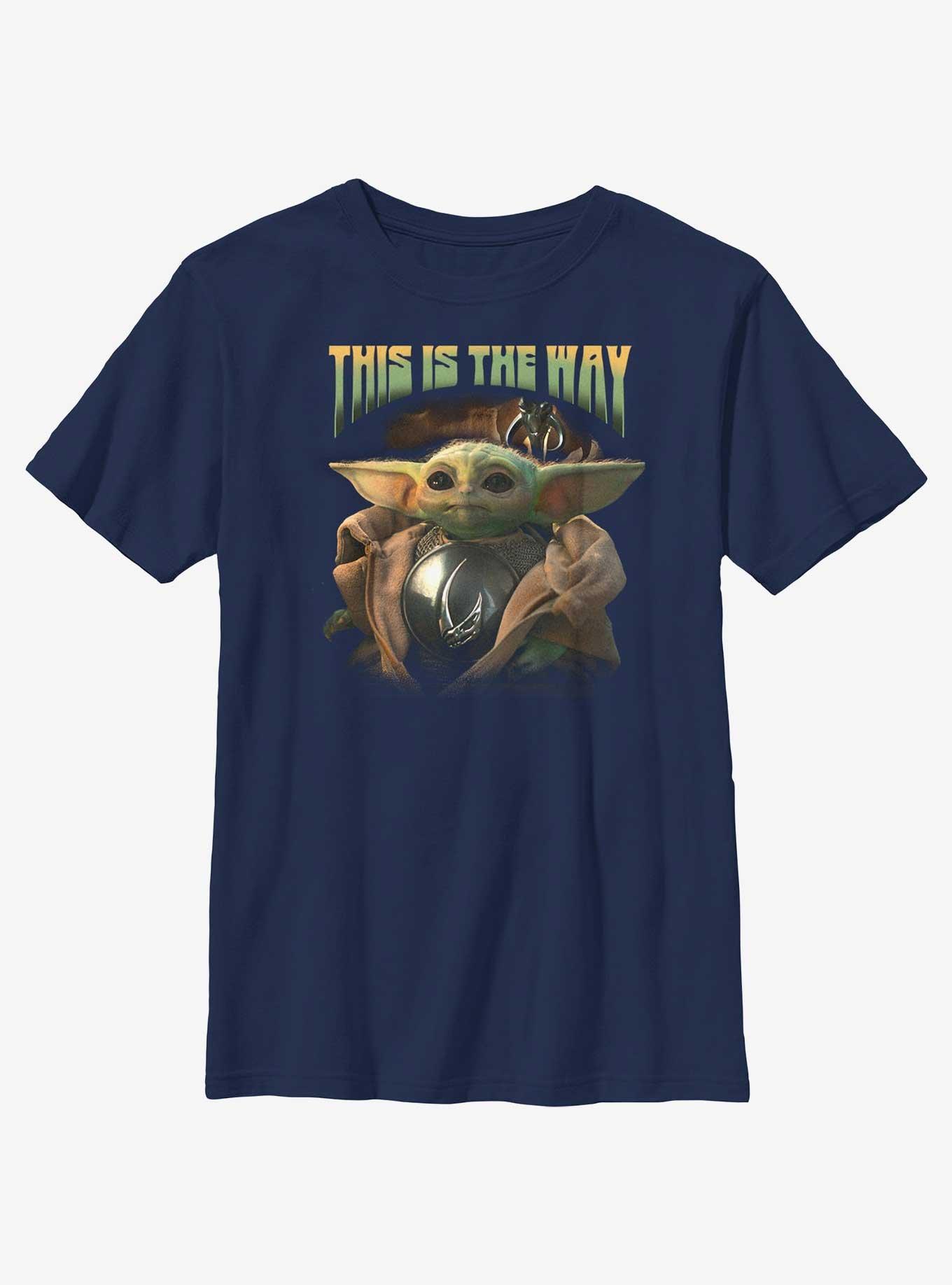 Star Wars The Mandalorian Grogu Clan of Two Youth T-Shirt BoxLunch Web Exclusive, , hi-res