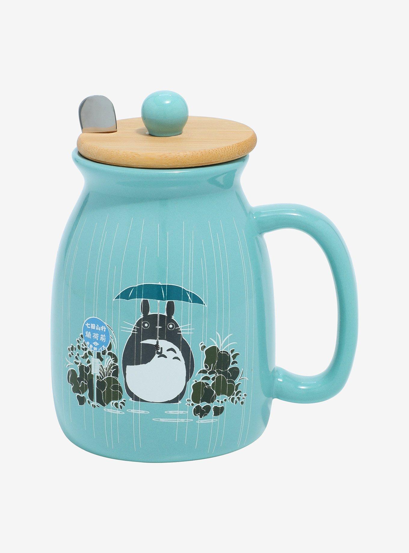 Studio Ghibli My Neighbor Totoro Umbrella Totoro Lidded Mug with Spoon - BoxLunch Exclusive, , hi-res