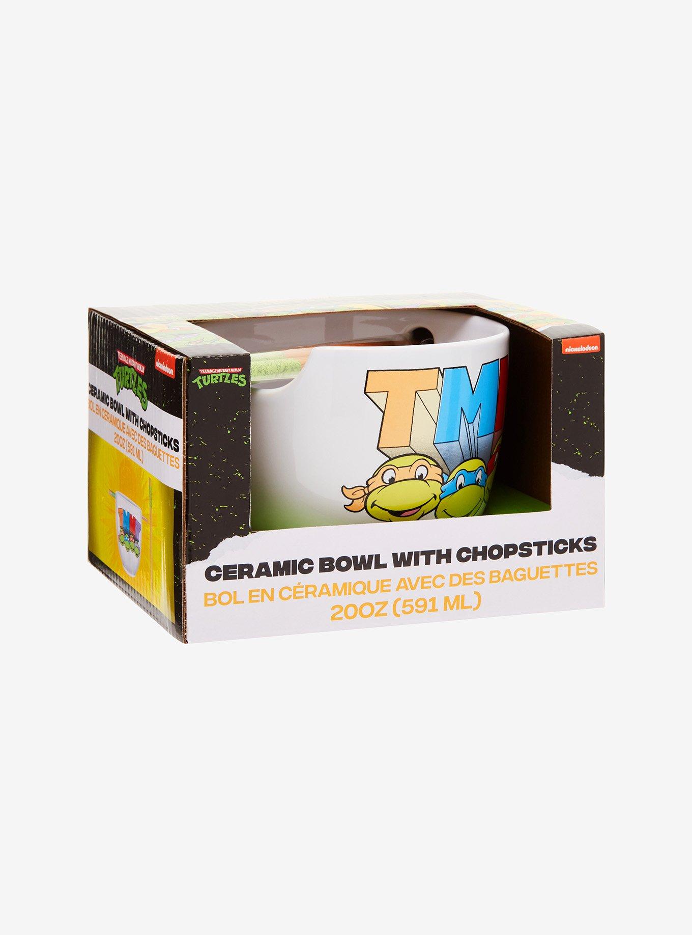 Teenage Mutant Ninja Turtles Faces Ramen Bowl with Chopsticks , , hi-res
