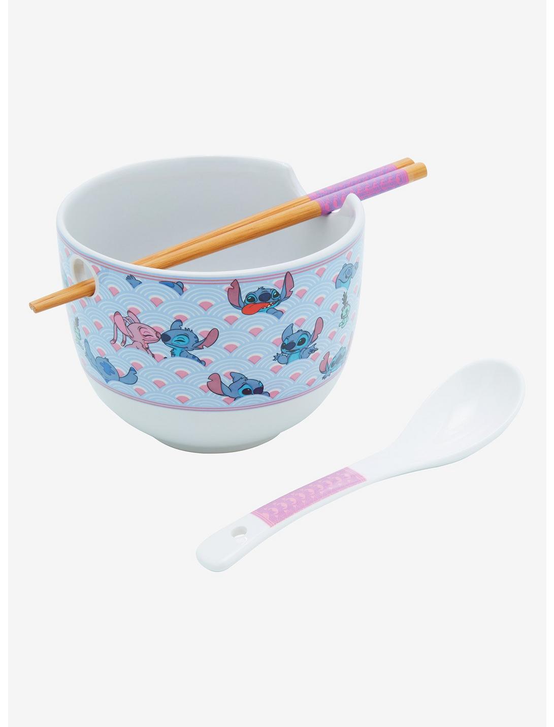 Disney Lilo & Stitch: The Series Stitch & Angel Waves Ramen Bowl with Chopsticks and Spoon, , hi-res