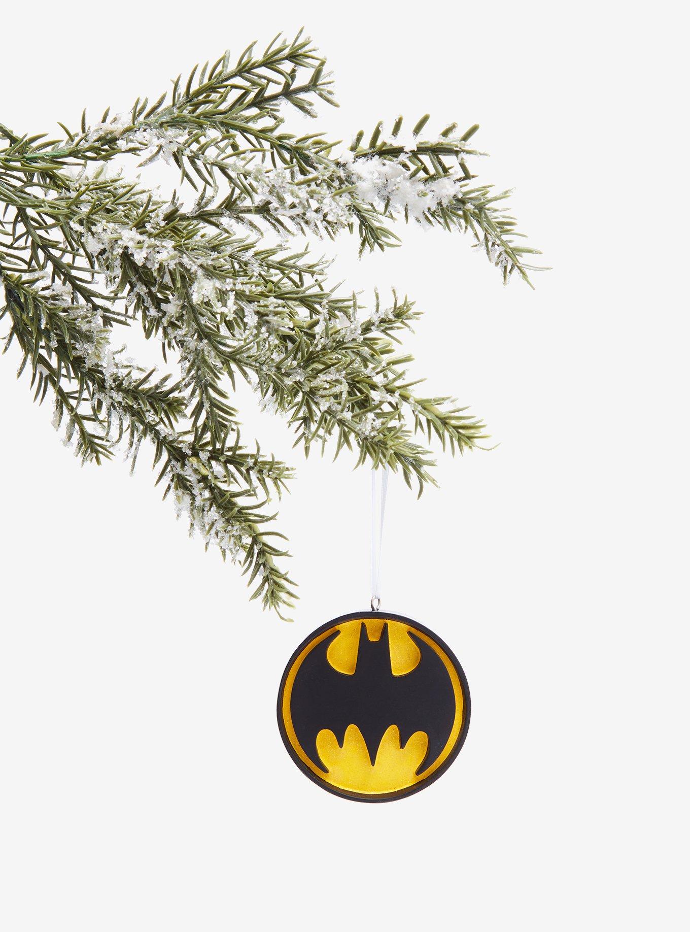 Hallmark Ornaments DC Comics Glitter Batman Symbol Ornament, , hi-res