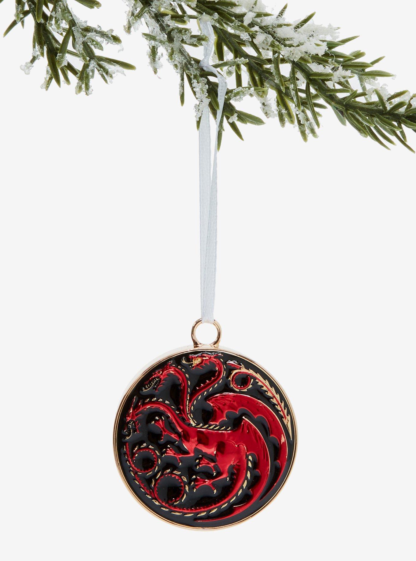 Hallmark Ornaments Game of Thrones: House of the Dragon House Targaryen Crest Premium Ornament, , hi-res