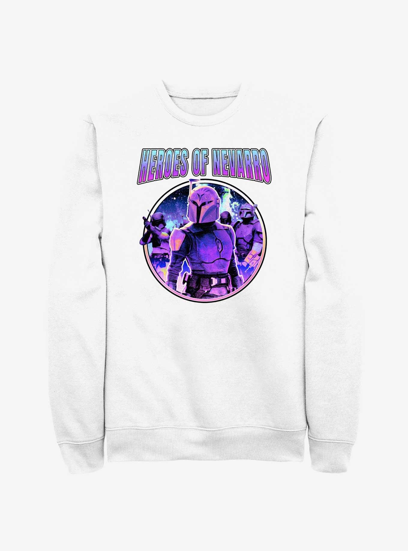 Star Wars The Mandalorian Heroes of Nevarro Sweatshirt, WHITE, hi-res