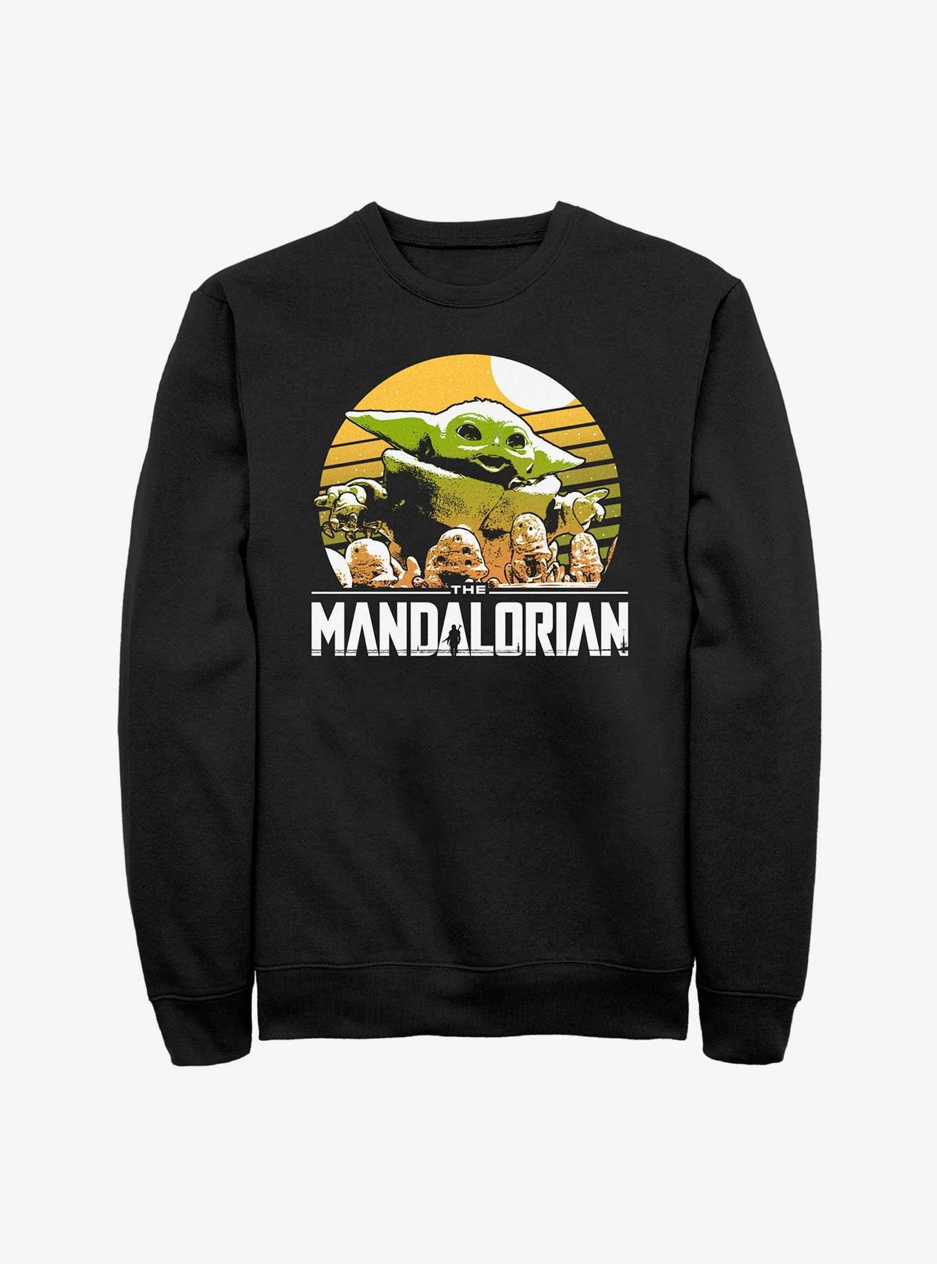 Star Wars The Mandalorian Grogu Playing With Stone Crabs Sweatshirt, , hi-res