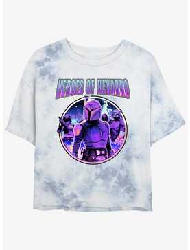 Star Wars The Mandalorian Heroes of Nevarro Tie-Dye Womens Crop T-Shirt, , hi-res