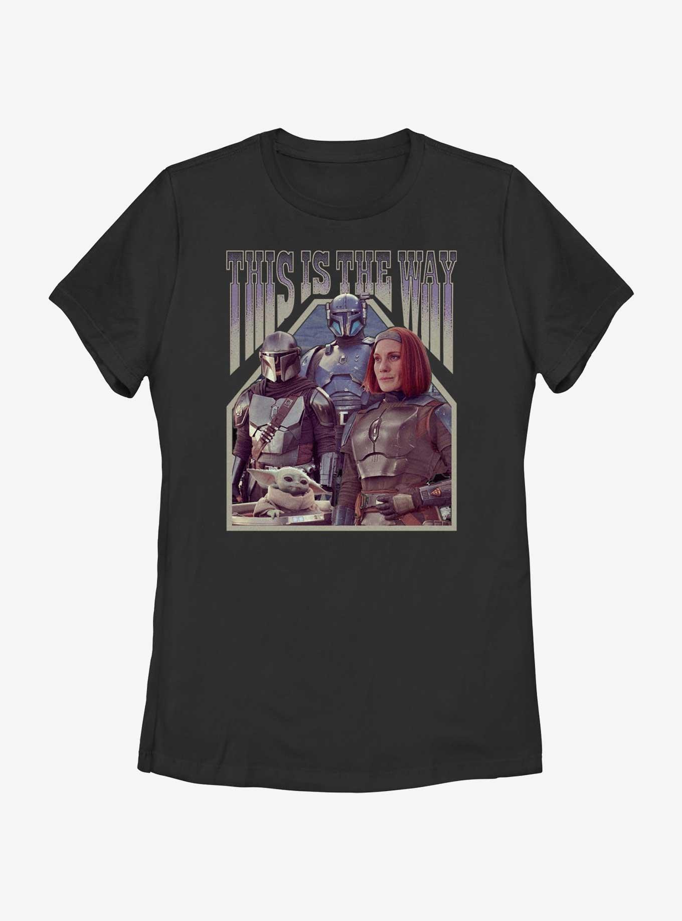 Star Wars The Mandalorian Squad Din Djarin Grogu Paz Vizsla & Bo-Katan Womens T-Shirt Her Universe Web Exclusive, , hi-res