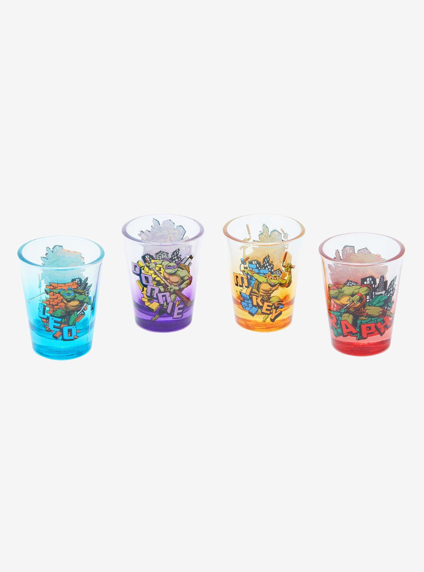 Teenage Mutant Ninja Turtles Character Portraits Mini Glass Set - BoxLunch Exclusive , , hi-res