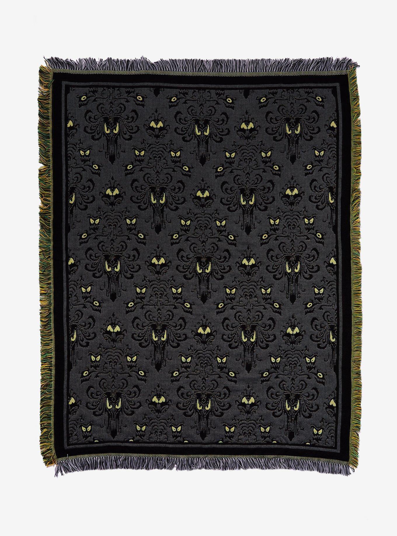 Disney The Haunted Mansion Wallpaper Print Tapestry Throw - BoxLunch Exclusive, , hi-res