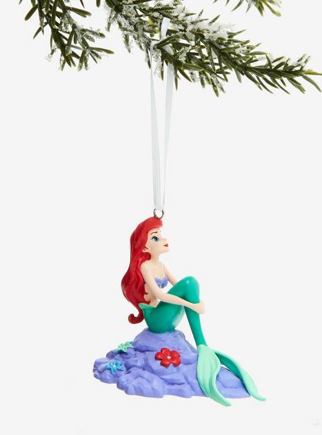 Hallmark Ornaments The Little Mermaid Ariel Sitting Figural Ornament ...