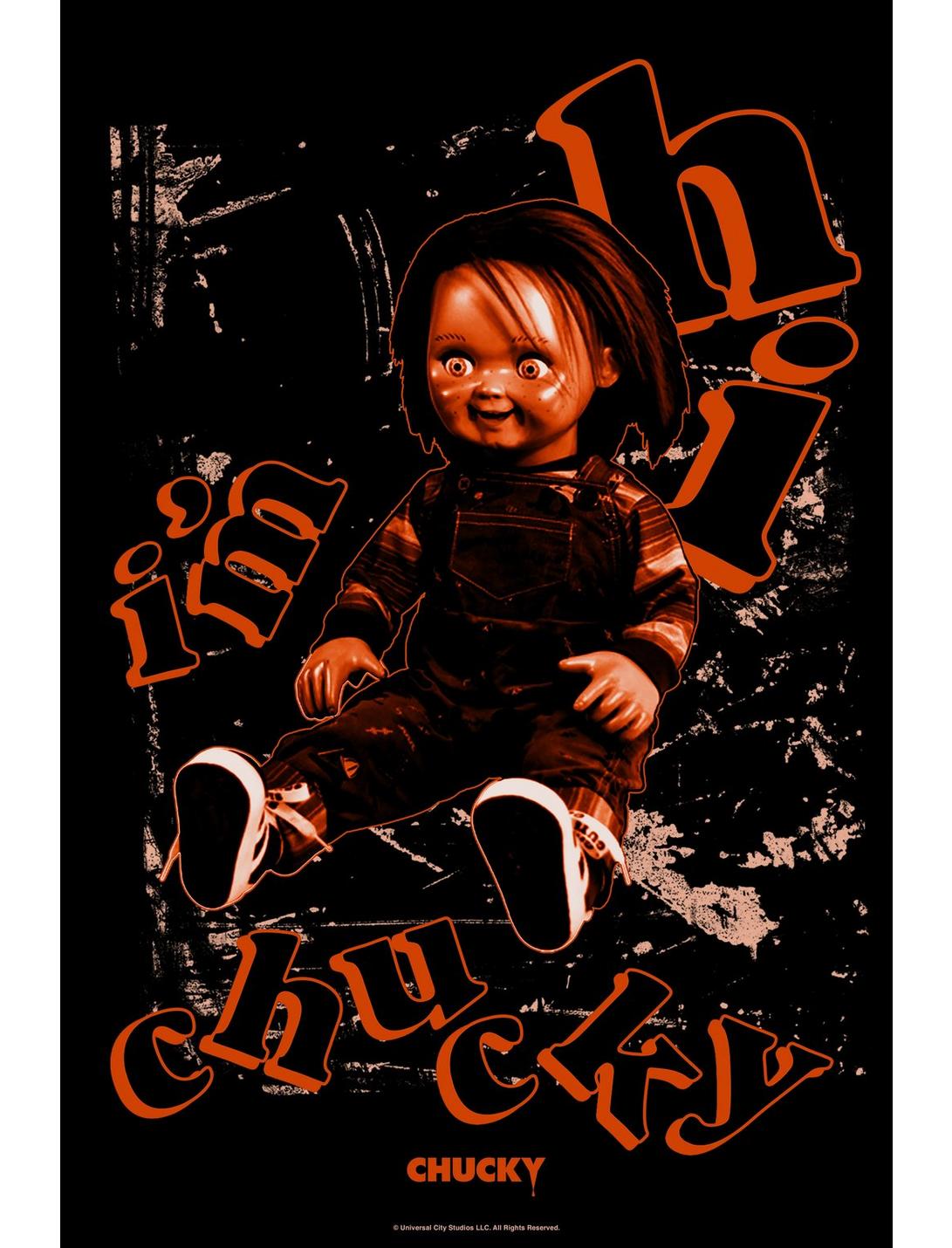 Chucky TV Series Hi I'm Chucky Poster, WHITE, hi-res