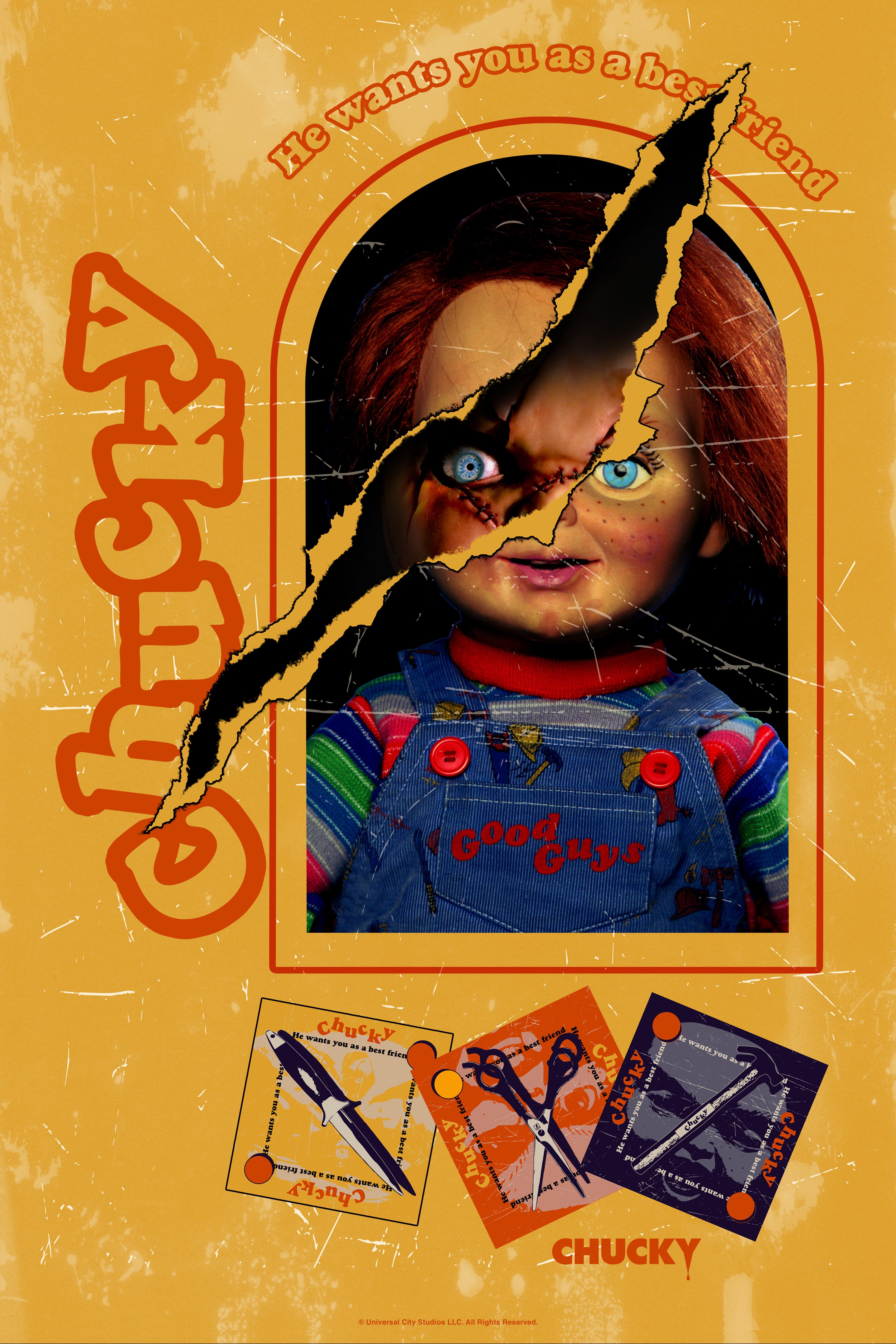 Chucky TV Series Torn Packaging Poster, WHITE, hi-res