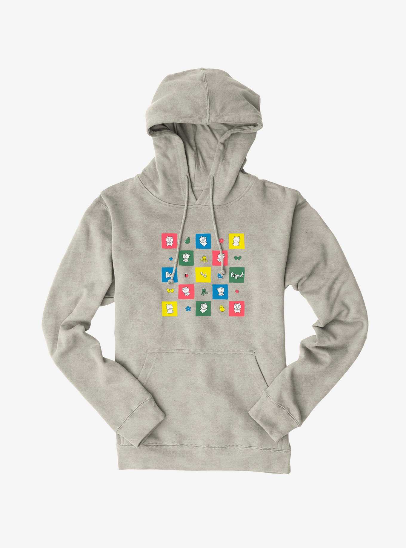 Bee And Puppycat Checkerboard Icons Hoodie, , hi-res