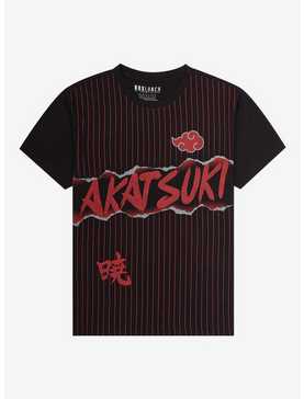 Naruto Shippuden Akatsuki Striped T-Shirt - BoxLunch Exclusive, , hi-res