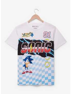 Sonic the Hedgehog Checkered Flag T-Shirt - BoxLunch Exclusive , , hi-res