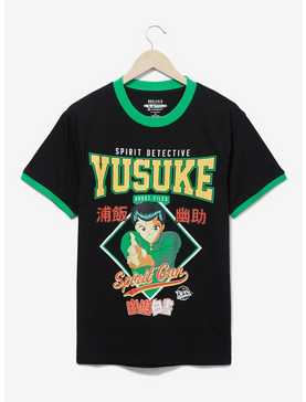 Yu Yu Hakusho Spirit Detective Yusuke Portrait Ringer T-Shirt - BoxLunch Exclusive, , hi-res