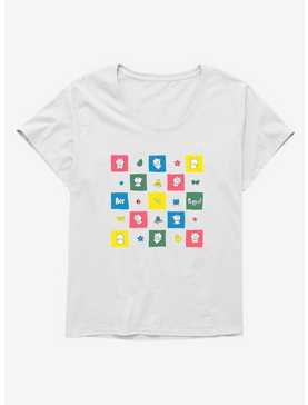 Bee And Puppycat Checkerboard Icons Girls T-Shirt Plus Size, , hi-res