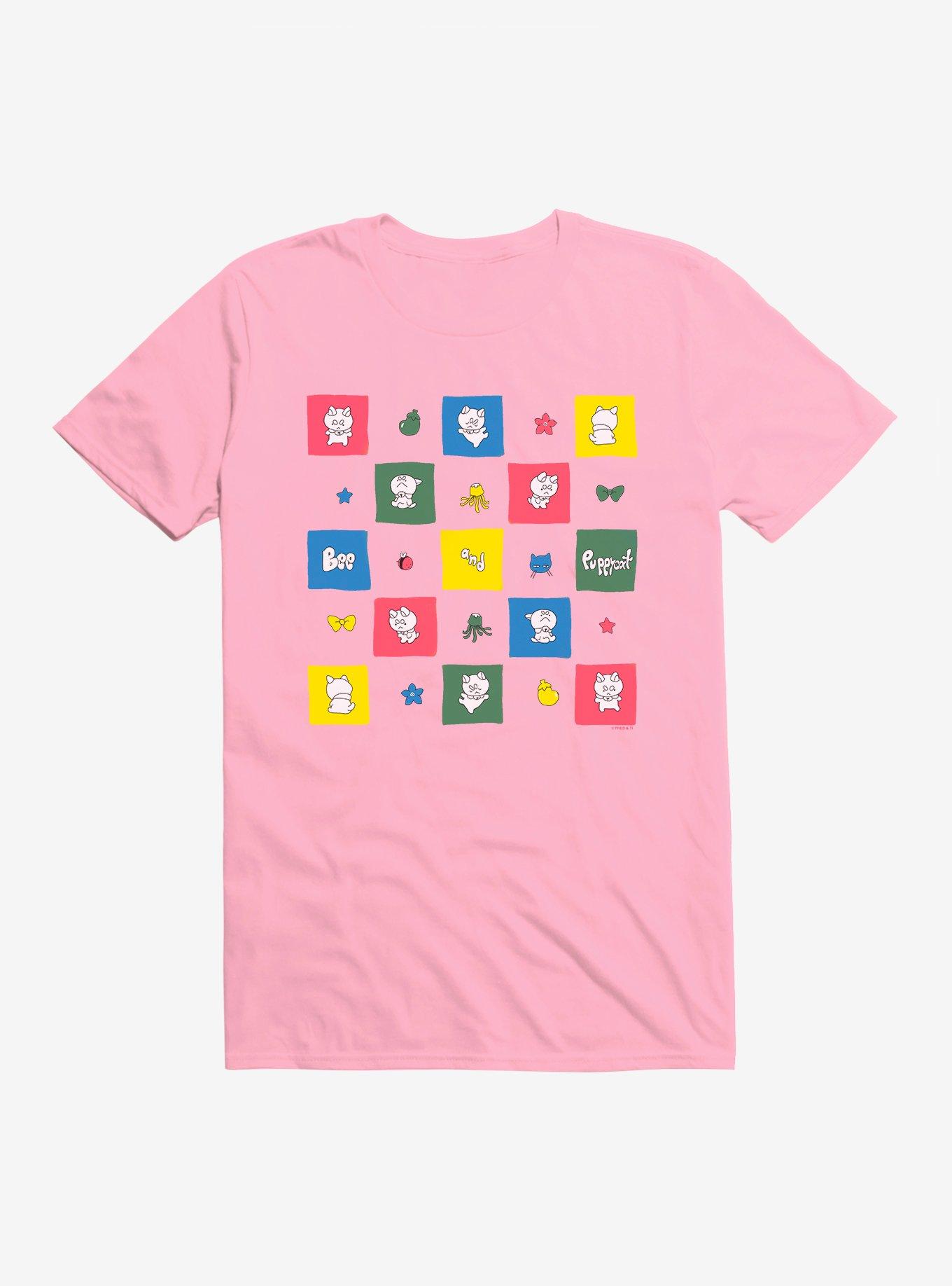 Bee And Puppycat Checkerboard Icons T-Shirt