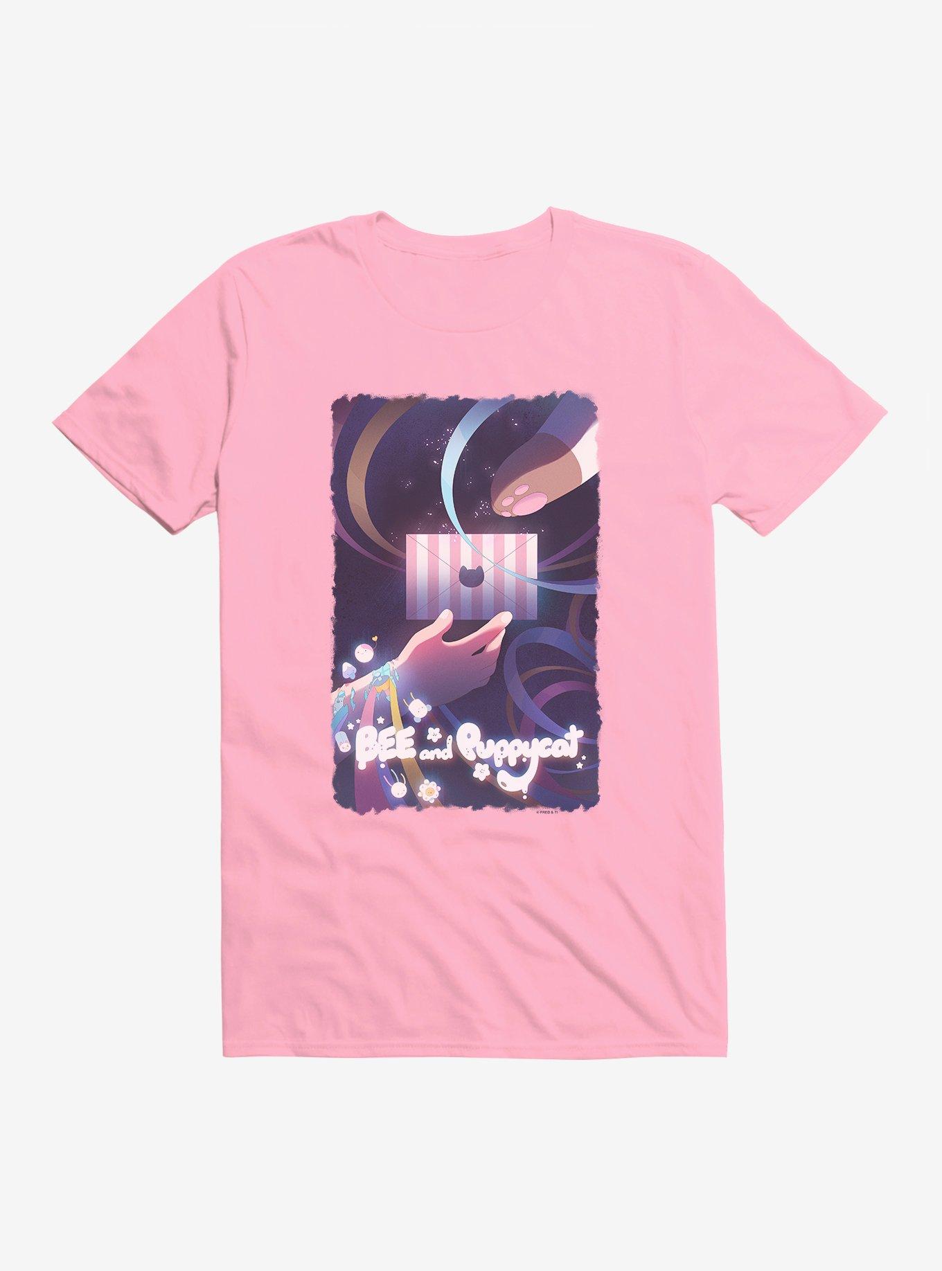 Bee And Puppycat Work Assignment Envelope T-Shirt, CHARITY PINK, hi-res