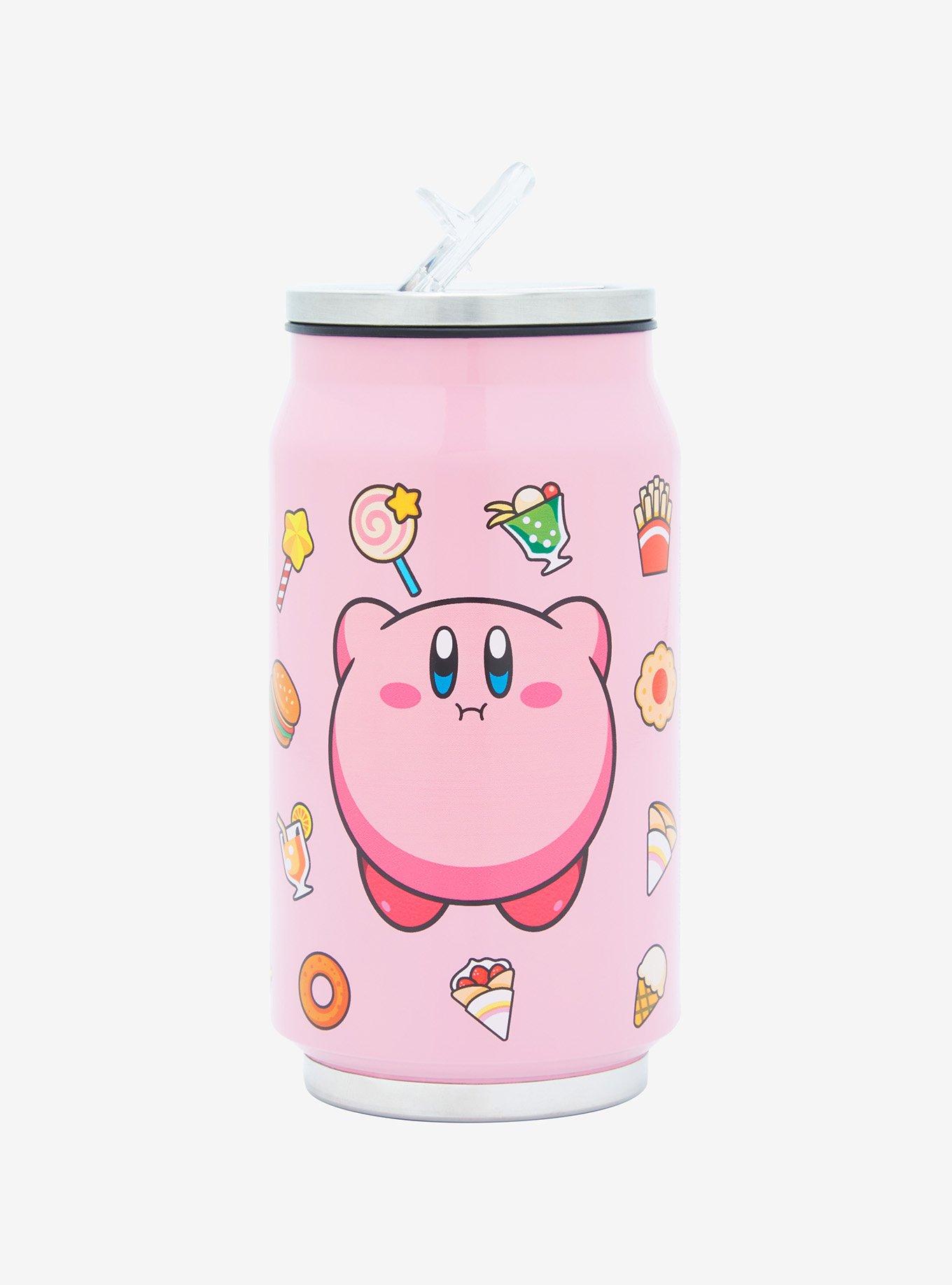 Kirby Stars Stainless Mug Water Bottle 500ml Original Box Set Pink Silver  Japan