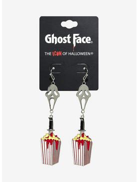 Scream Ghost Face Popcorn Earrings, , hi-res