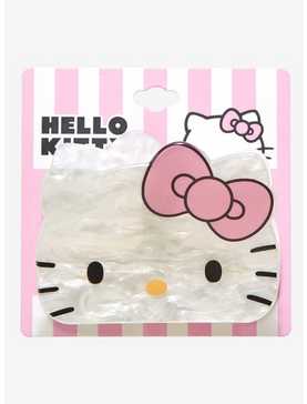 Hello Kitty Face Pearlescent Claw Hair Clip, , hi-res