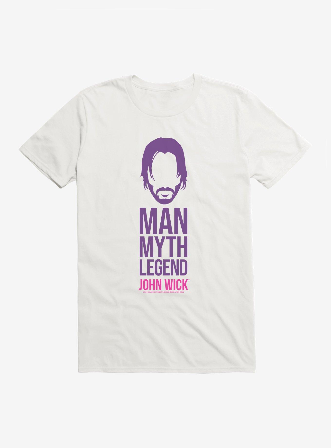 John Wick Man Myth Legend T-Shirt, WHITE, hi-res