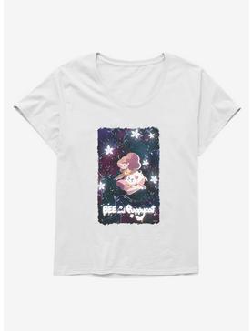 Bee And Puppycat Space Flowers Poster Womens T-Shirt Plus Size, , hi-res