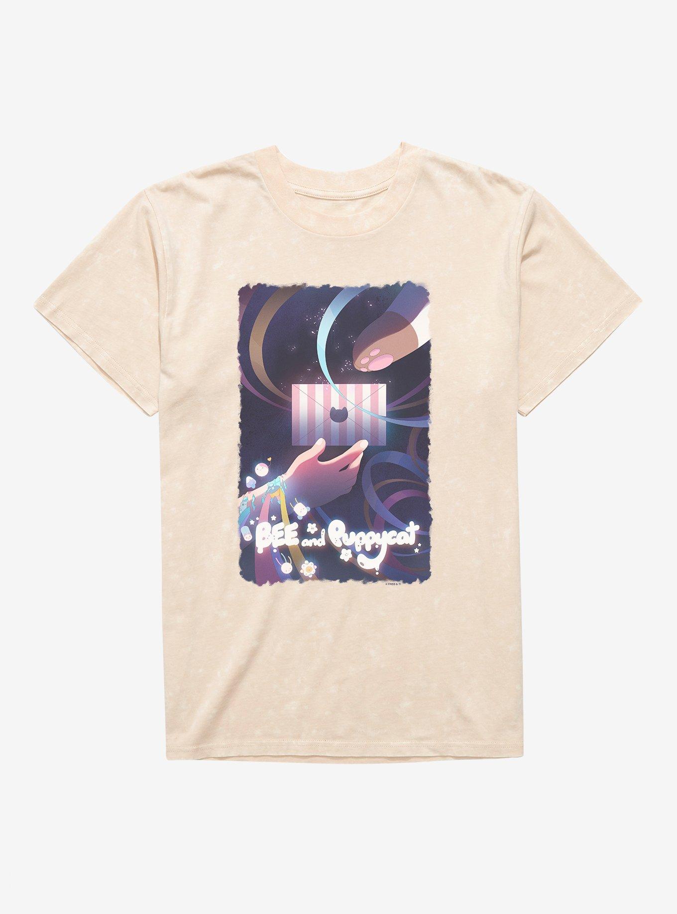 Bee And Puppycat Work Assignment Envelope Mineral Wash T-Shirt, , hi-res