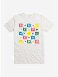 Bee And Puppycat Checkerboard Icons T-Shirt, WHITE, hi-res