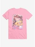 Bee And Puppycat Group Poster T-Shirt, LIGHT PINK, hi-res