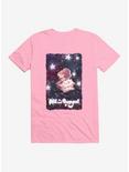 Bee And Puppycat Space Flowers Poster T-Shirt, LIGHT PINK, hi-res