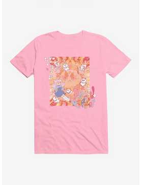 Bee And Puppycat Watercolor Art Flowers T-Shirt, , hi-res