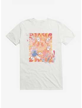Bee And Puppycat Watercolor Art Flowers T-Shirt, , hi-res