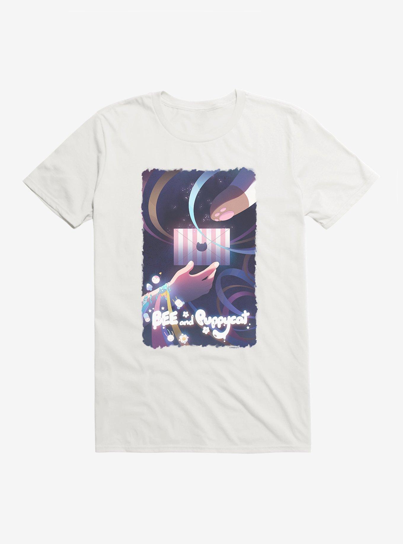 Bee And Puppycat Work Assignment Envelope T-Shirt, WHITE, hi-res