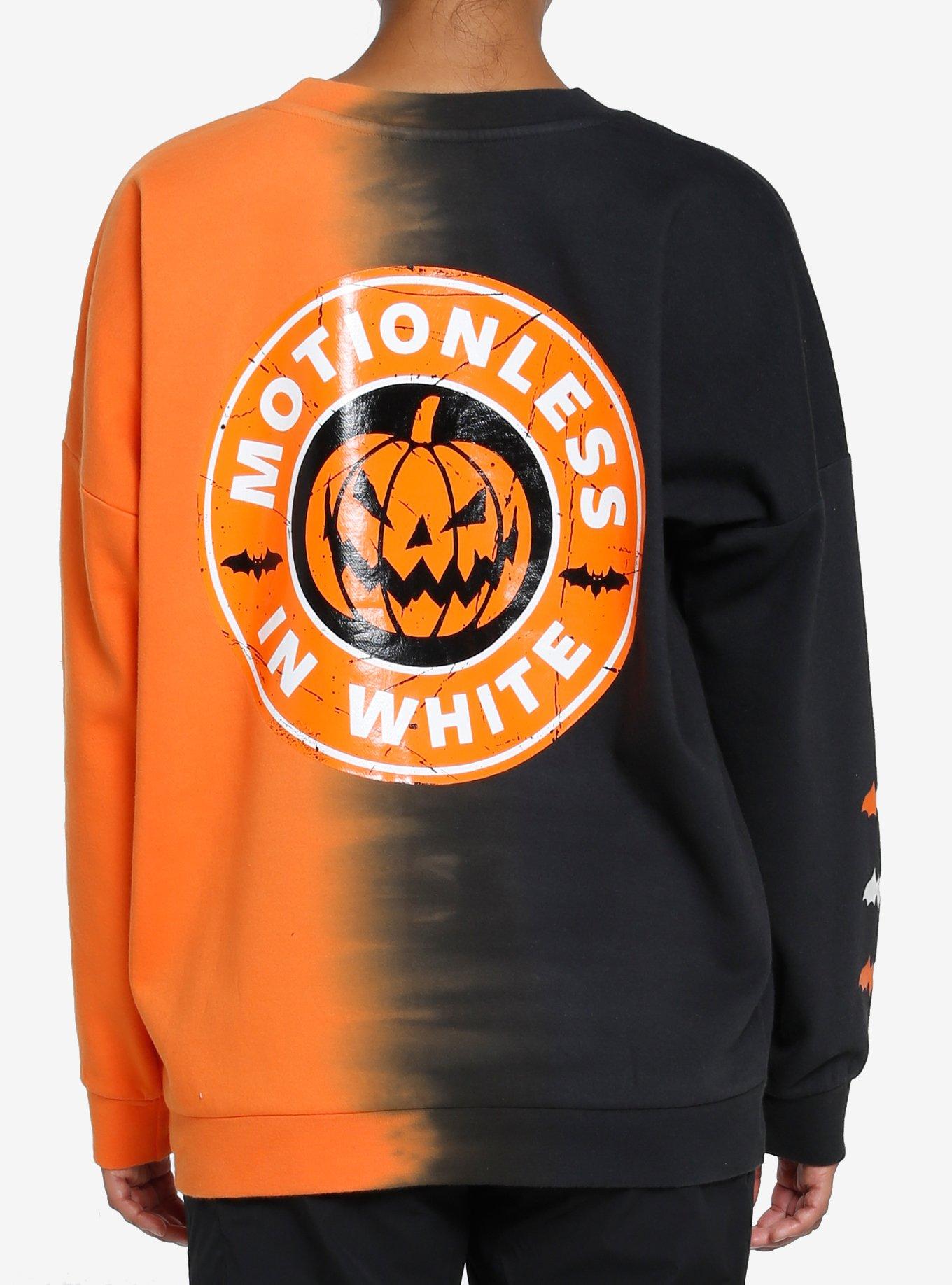 Motionless in store white sweatshirt