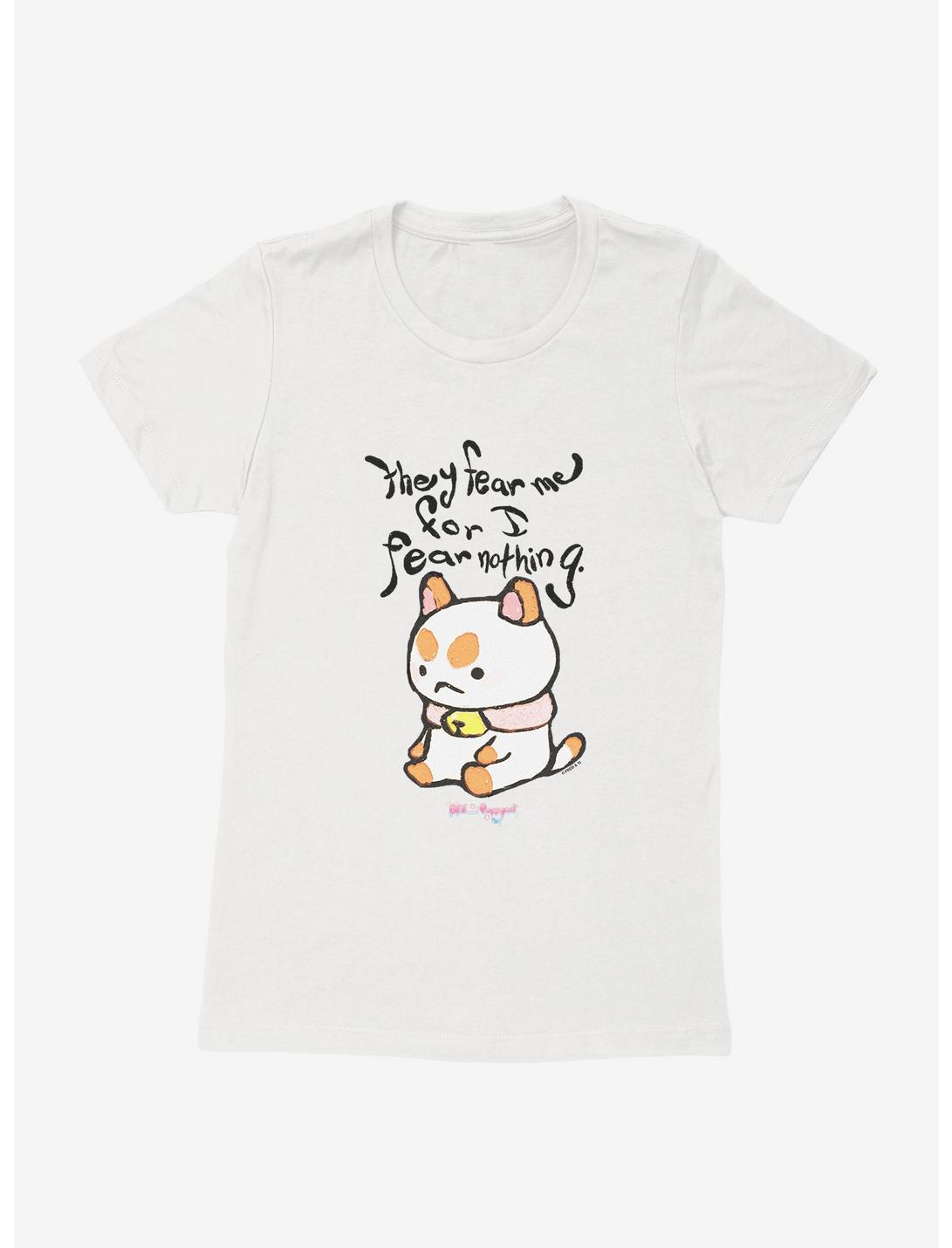Bee And PuppyCat I Fear Nothing Womens T-Shirt, WHITE, hi-res