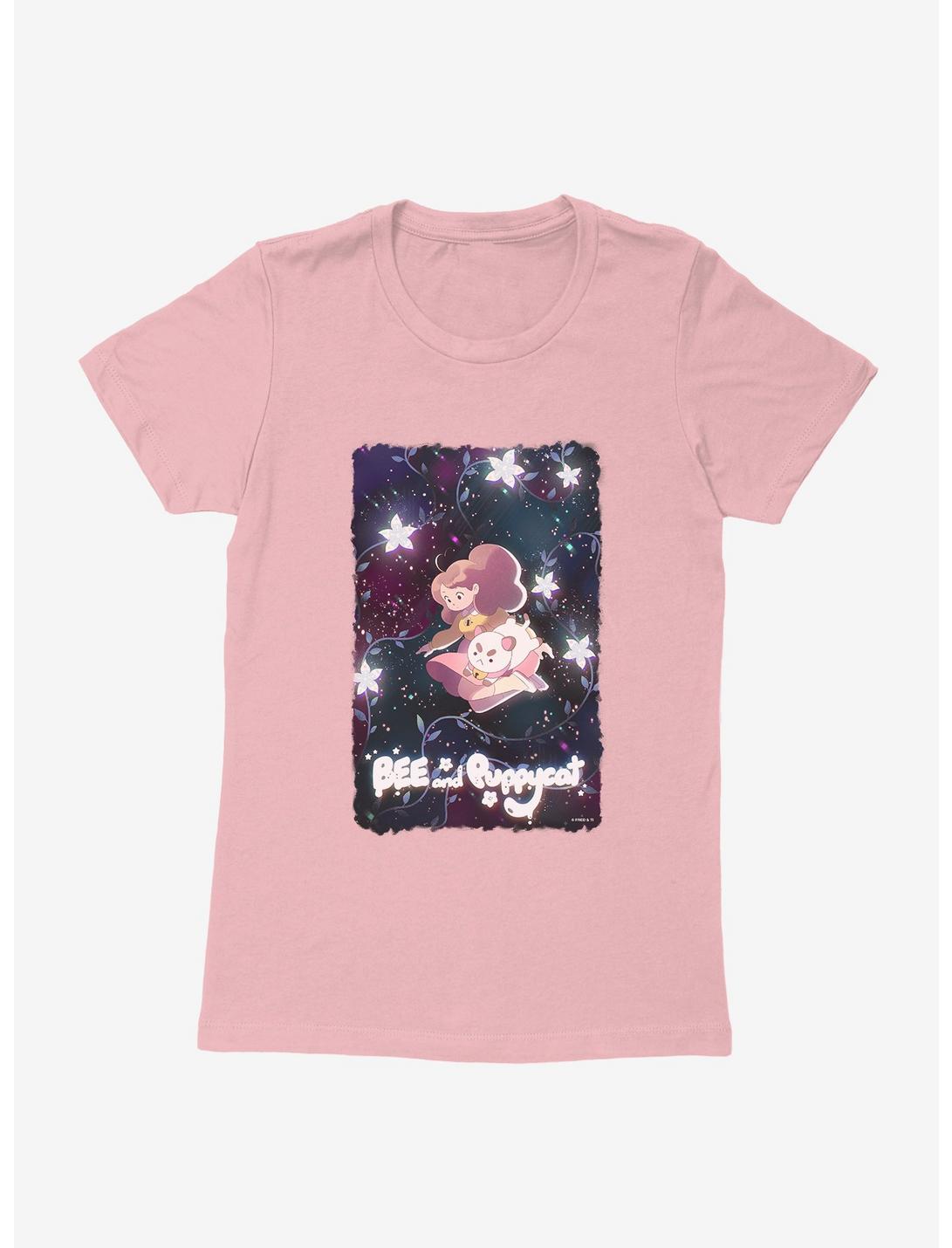 Bee And Puppycat Space Flowers Poster Womens T-Shirt, LIGHT PINK, hi-res