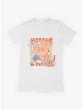 Bee And Puppycat Watercolor Art Flowers Womens T-Shirt, , hi-res