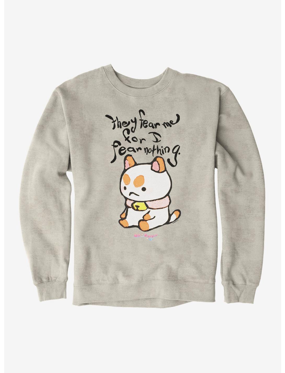 Bee And Puppycat I Fear Nothing Sweatshirt, OATMEAL HEATHER, hi-res