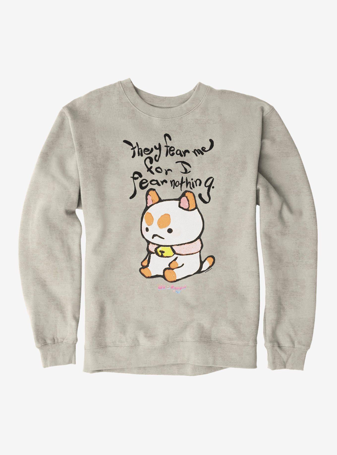 Bee And Puppycat I Fear Nothing Sweatshirt, OATMEAL HEATHER, hi-res