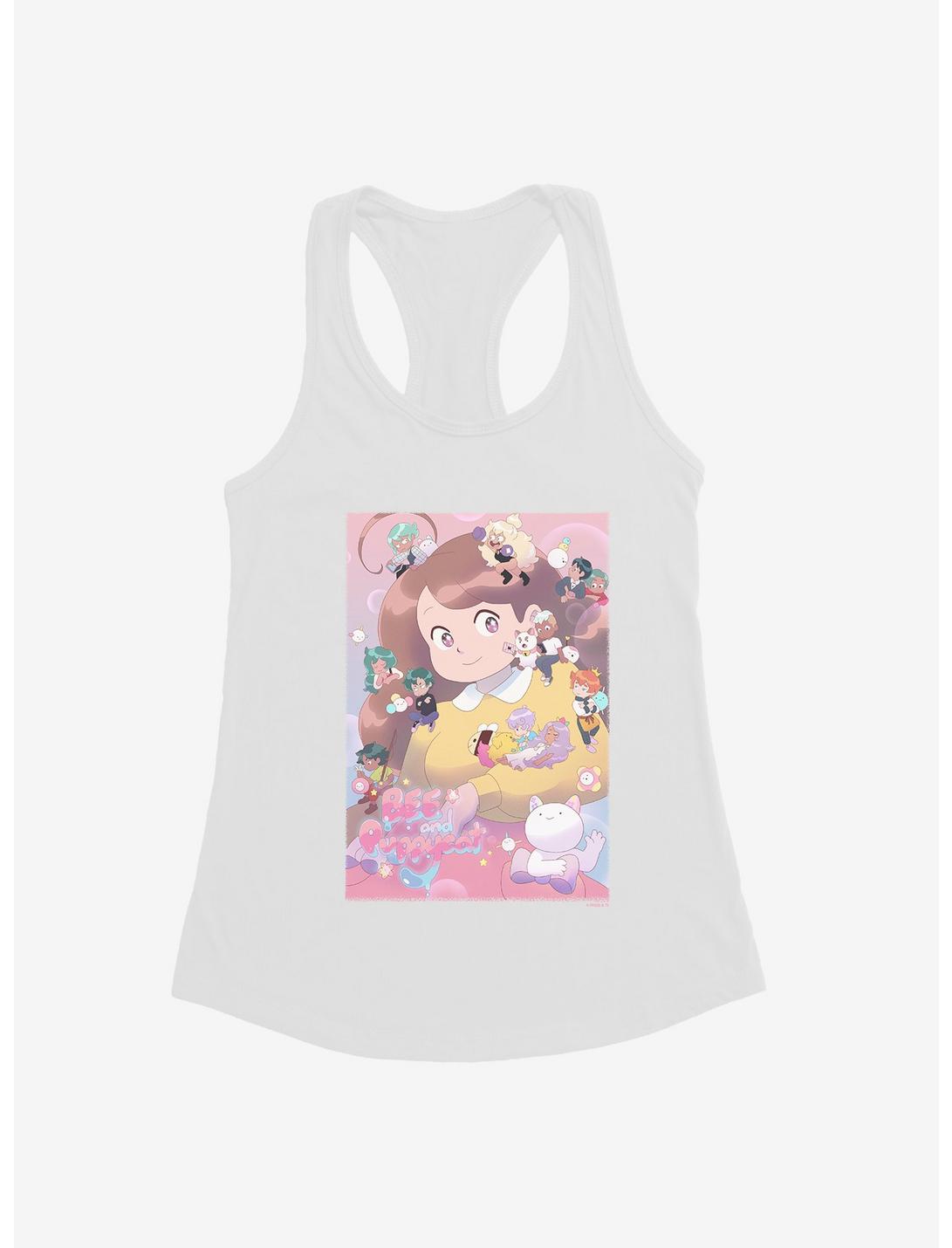 Bee And PuppyCat Group Poster Girls Tank, WHITE, hi-res
