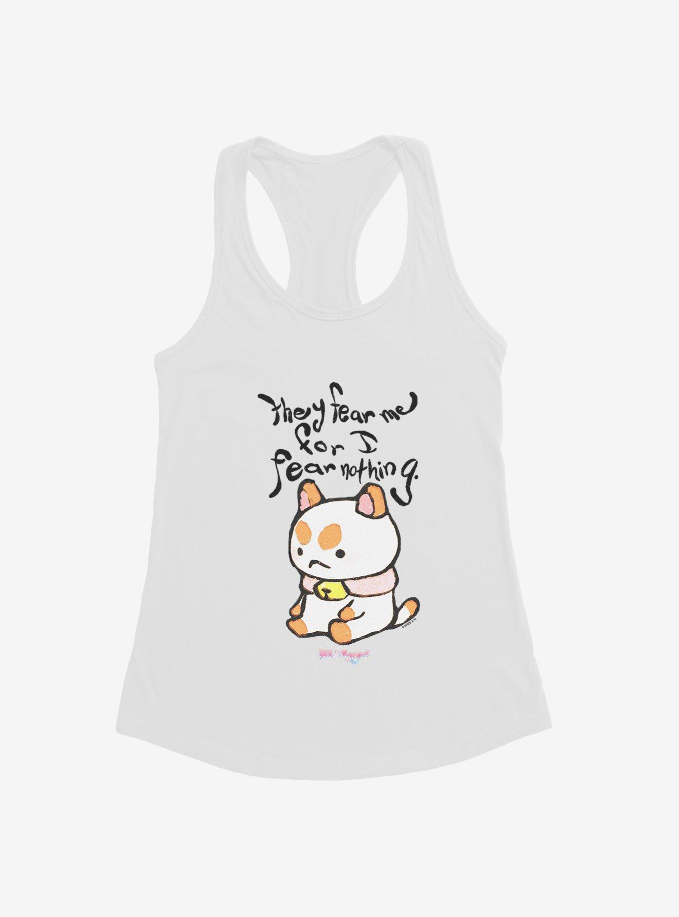 Bee And PuppyCat I Fear Nothing Girls Tank, WHITE, hi-res