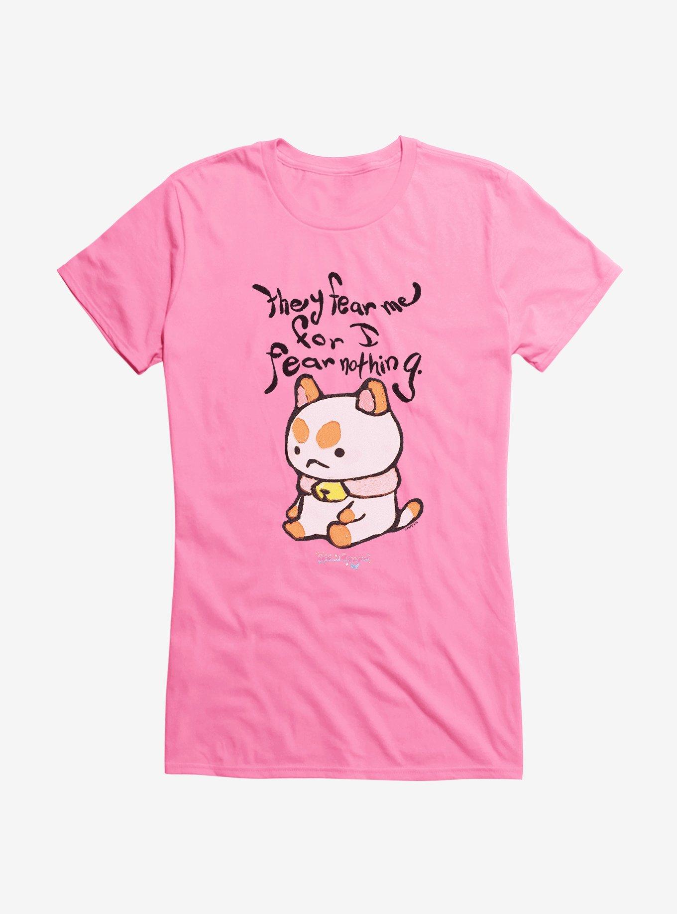 Bee And PuppyCat I Fear Nothing Girls T-Shirt, CHARITY PINK, hi-res
