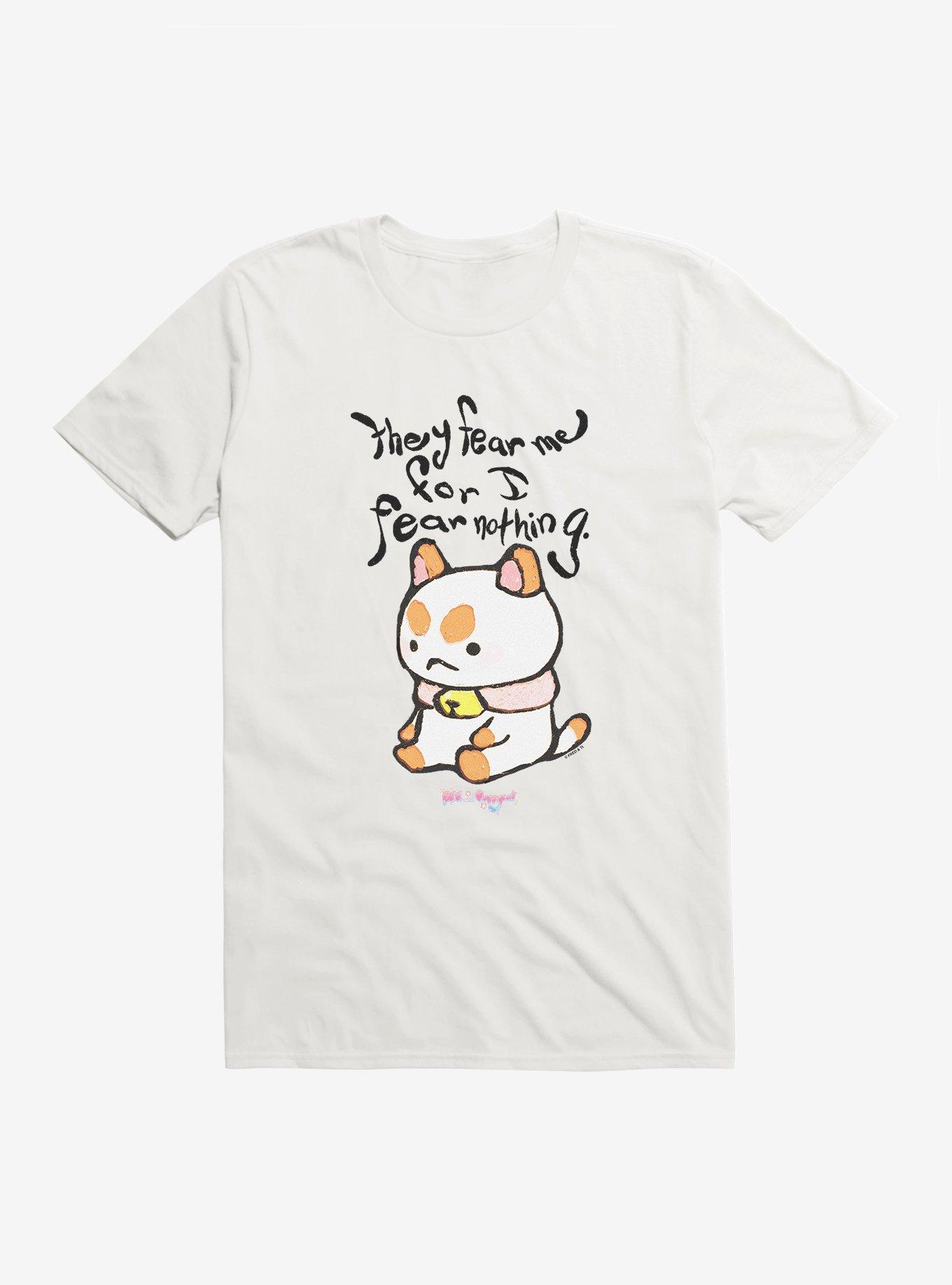 Bee And Puppycat I Fear Nothing T-Shirt, WHITE, hi-res