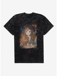 Harry Potter Anime Neo-Classical Hermione Mineral Wash T-Shirt, BLACK MINERAL WASH, hi-res