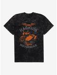 Harry Potter Hagrid's Flying Motorbike Mineral Wash T-Shirt, BLACK MINERAL WASH, hi-res