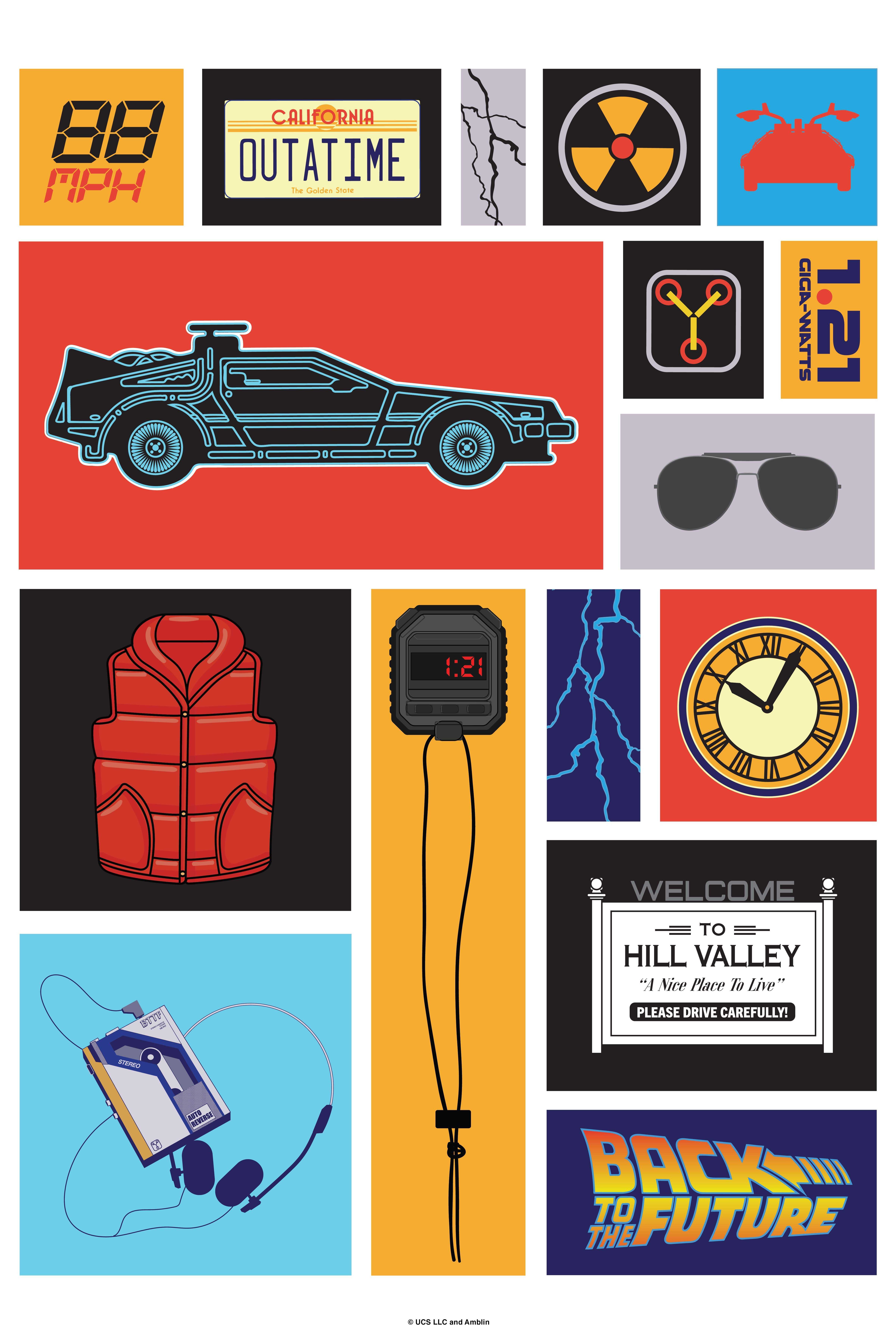 Back To The Future Icons Poster, , hi-res
