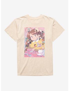 Plus Size Bee And Puppycat Group Poster Mineral Wash T-Shirt, , hi-res