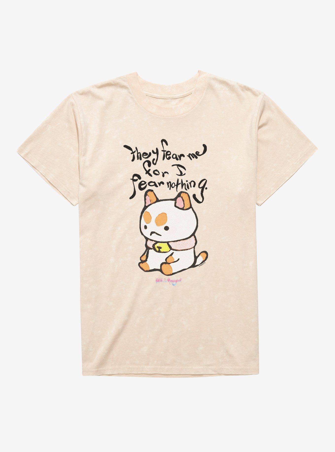 Bee And Puppycat I Fear Nothing Mineral Wash T-Shirt, NATURAL MINERAL WASH, hi-res